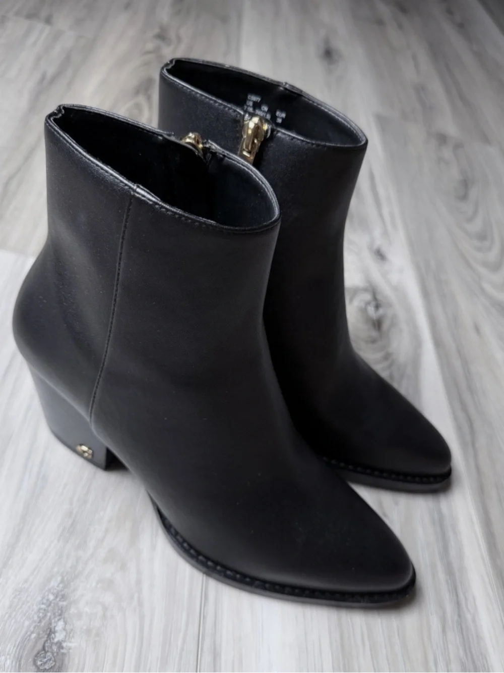 Coach black booties 8.5